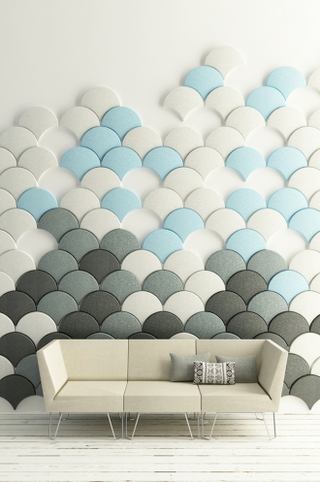 Illustration for article titled These Scale-Shaped Tiles Will Soundproof Your Room With Style